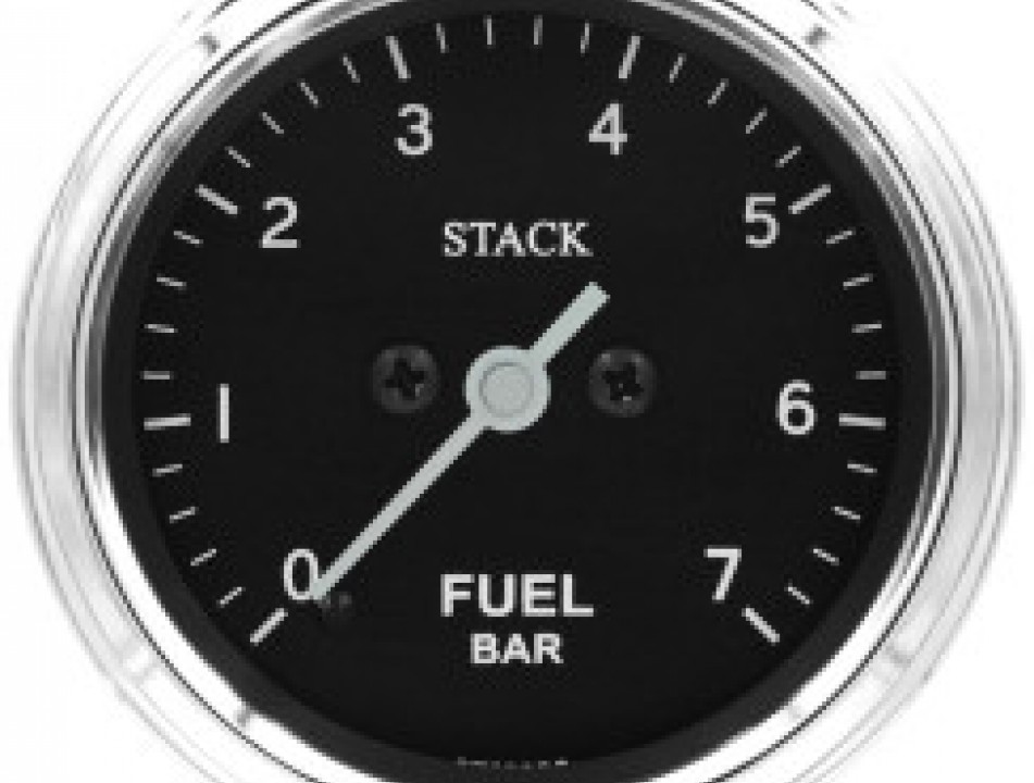 Manomètre Stack classique analogique pro pression huile 0-7 bars